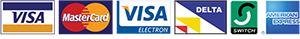 credit/debit cards accepted